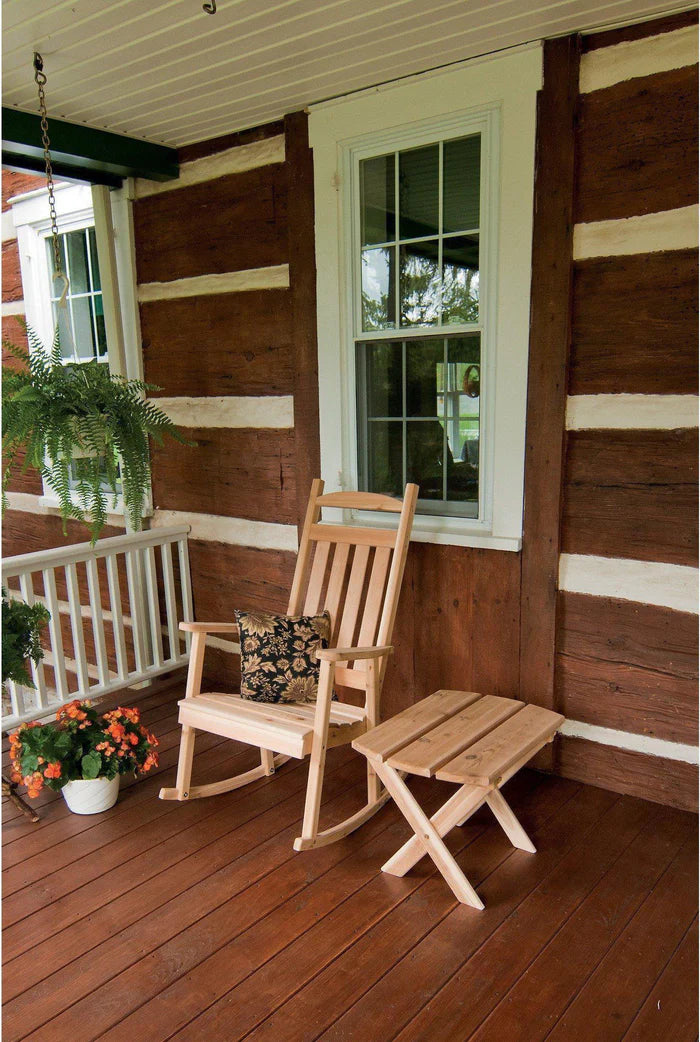 Regallion Classic Porch Rocker Chair - Comfortable Outdoor Rocking Chair for Patio, Garden & Front Porch - Perfect for Relaxing, Reading & Enjoying Nature