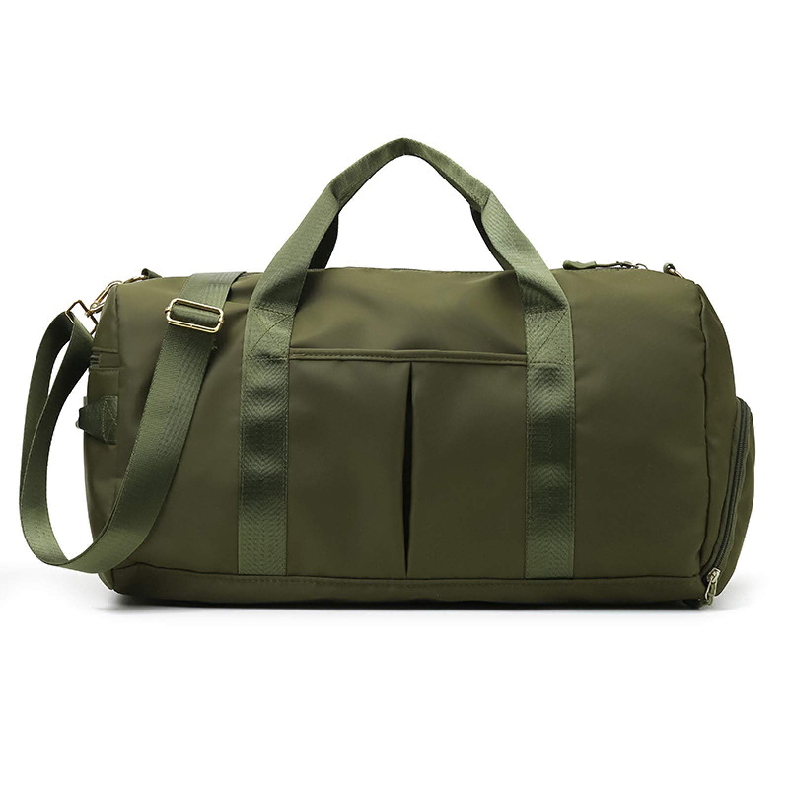 **Waterproof Travel Duffel Bag for Gym & Sports - Lightweight Packable Weekender Bag with Wet Pocket & Shoe Compartment - Durable Luggage for Men & Women (Army Green) - Perfect for Workouts, Travel & Weekend Getaways**