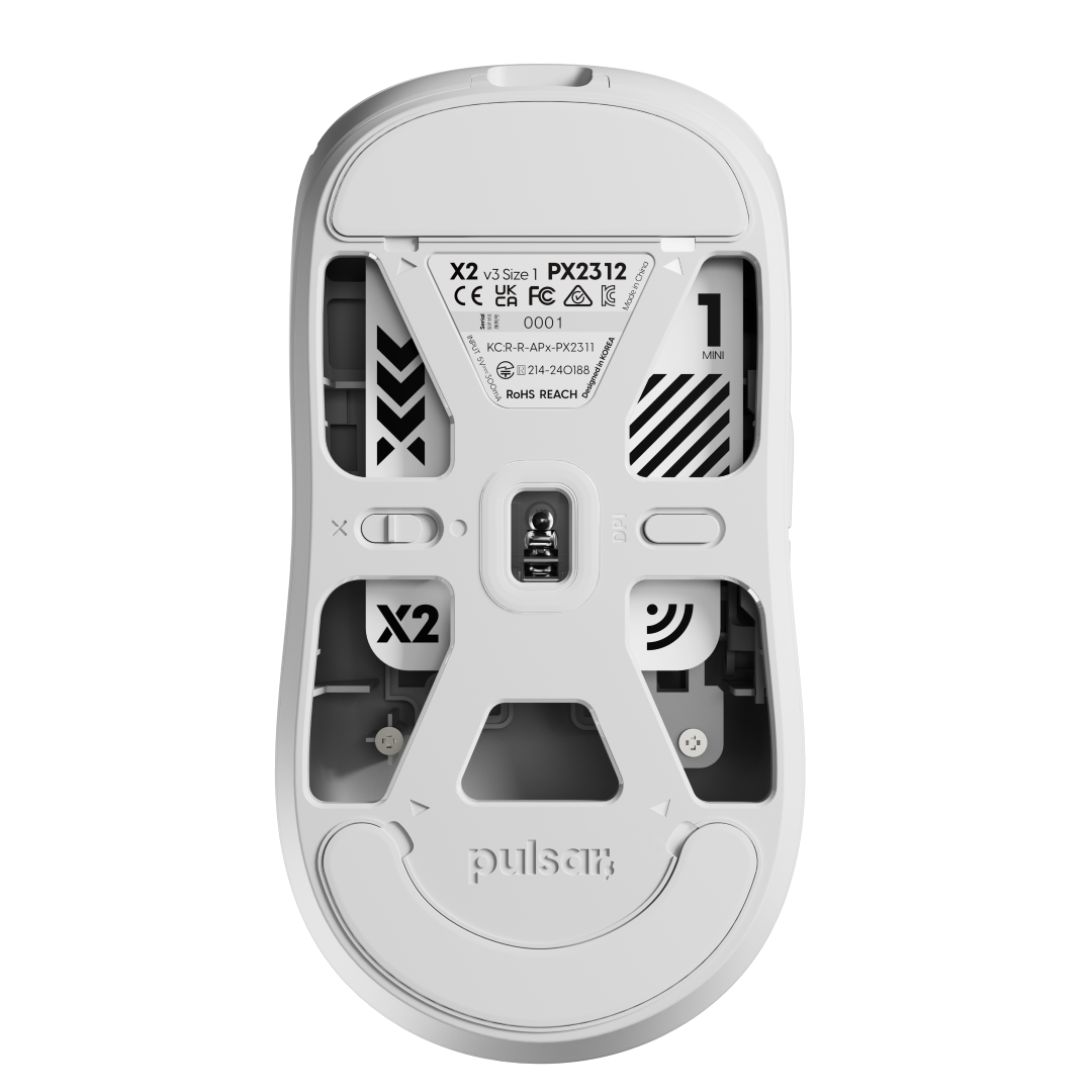 Pulsar X2 v3 Mini Wireless Gaming Mouse - Lightweight Ergonomic Design, 2.4GHz/Bluetooth Connectivity - Perfect for FPS, MOBA & Esports Gaming