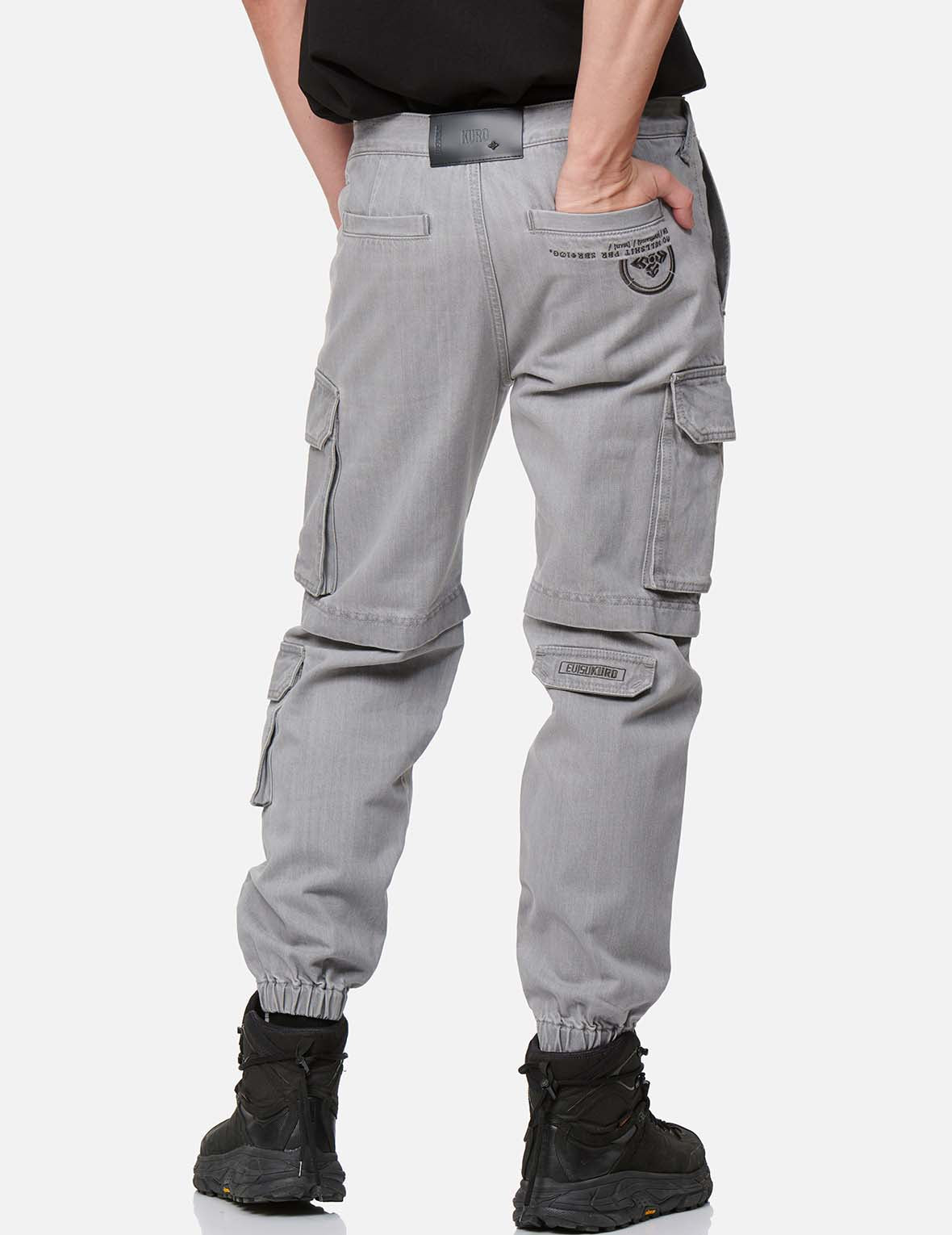 Men's Cargo Denim Jogger Pants - Stretch Comfort Fit Casual Workout Pants with Multiple Pockets | Perfect for Gym, Travel & Everyday Wear