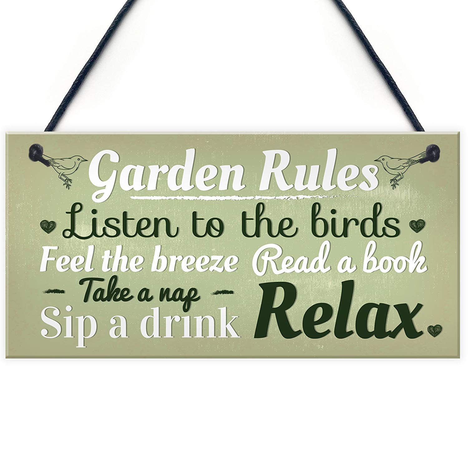 Meijiafei Novelty Garden Rules Hanging Plaque - 10