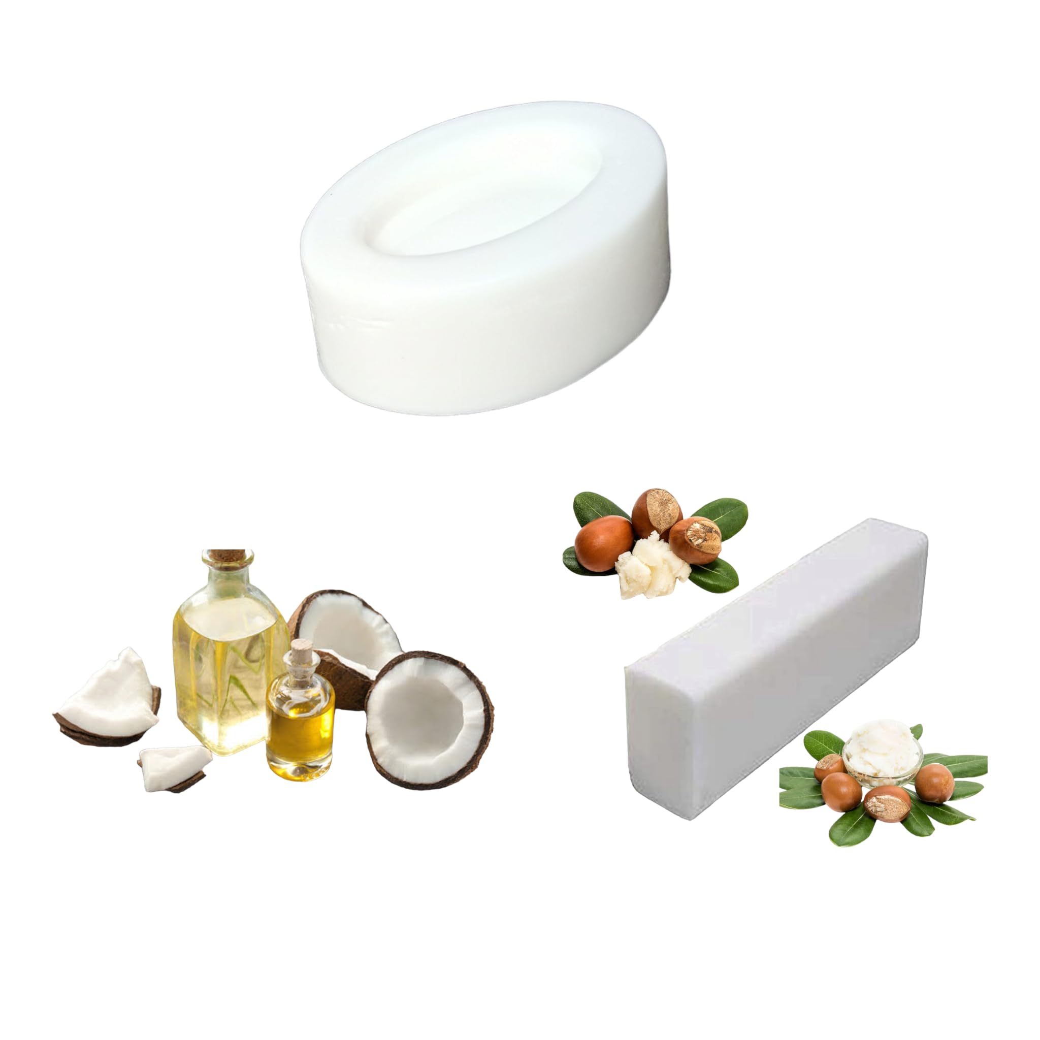 Pure Natural Shea Butter Soap Bar (17.6oz/500g) for Moisturizing Dry Skin - Handmade Organic Soap for Face, Body & Shower - Ideal for Sensitive Skin & Daily Skincare Routine