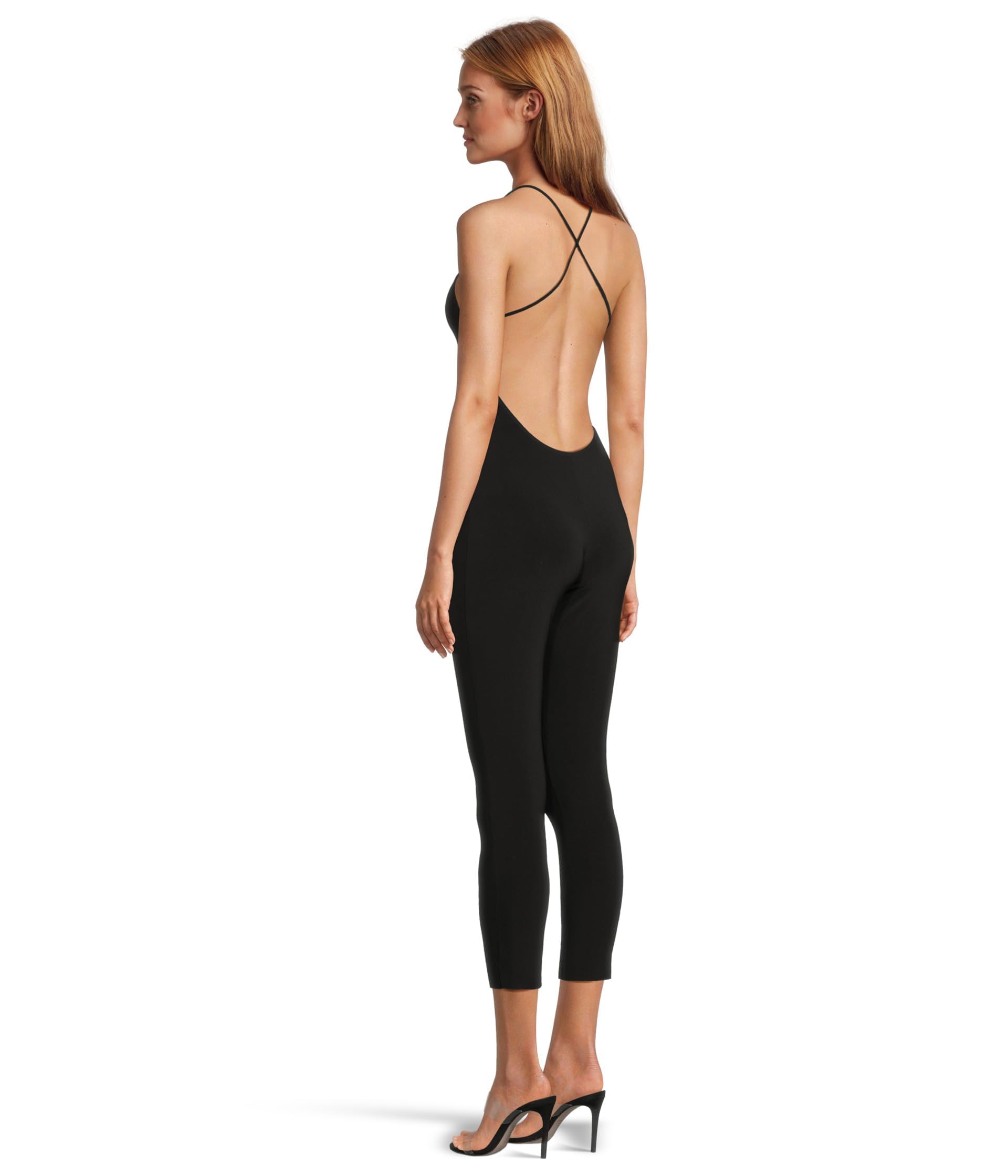 Norma Kamali Women's Low Back Fara Slip Catsuit - Sexy One-Piece Bodysuit for Evening Wear | Perfect for Date Nights, Parties & Weddings | Elegant Clubwear for Night Out & Cocktail Parties | Fashionable for Photoshoots & Bachelorette Parties | Lounge Wear & Stylish Outfit for Dinner Dates | Ideal for Concerts, NYE & Holiday Celebrations | Great for Romantic Getaways & VIP Events | Versatile for Red Carpet, Gala Dinners & Special Occasions