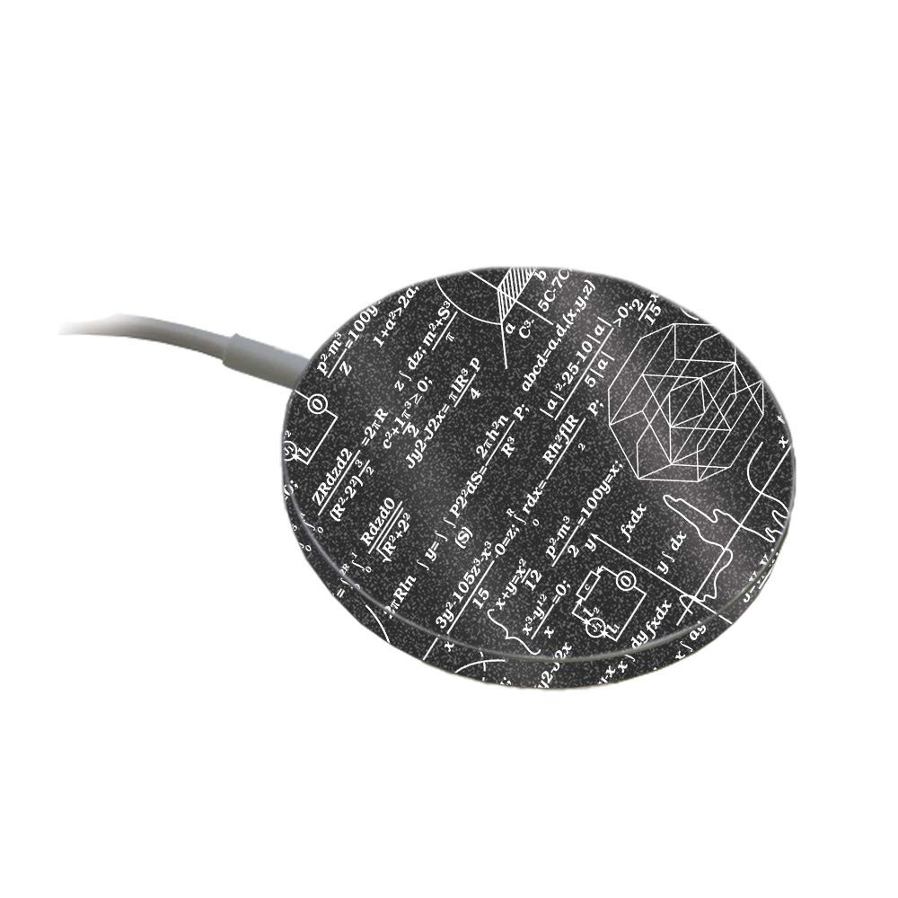 MightySkins Glossy Glitter Skin for Apple MagSafe Charger - Mathematical Design | Protective Durable High-Gloss Finish | Easy to Apply & Change Styles | Made in USA | Perfect for Personalizing & Protecting Your Charger at Home, Office or Travel
