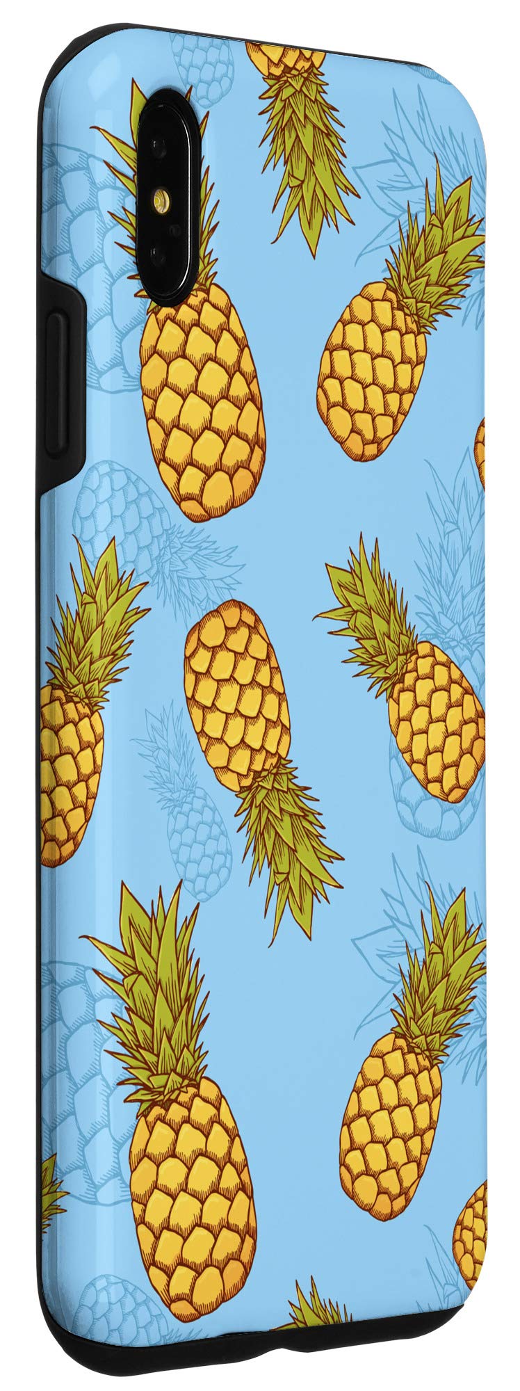 Premium iPhone XS Max Pineapple Design Phone Case - Durable Protective Cover for Apple iPhone XS Max - Perfect for Summer, Beach Vacations & Tropical Theme Parties