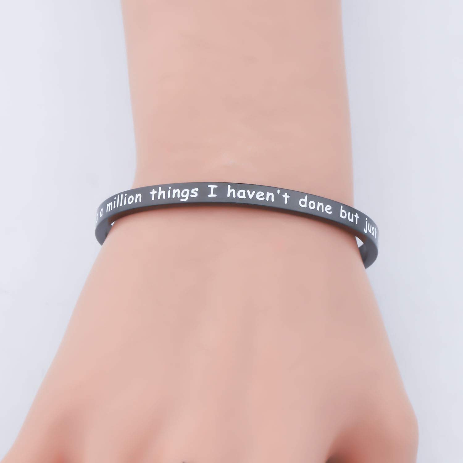 PLITI Musical 'Hamilton' Inspired Bracelet - 'There's A Million Things I Haven't Done' Quote Jewelry - Perfect Gift for Theater Fans, Musicians & Broadway Lovers - Great for Concerts, Date Nights & Special Occasions