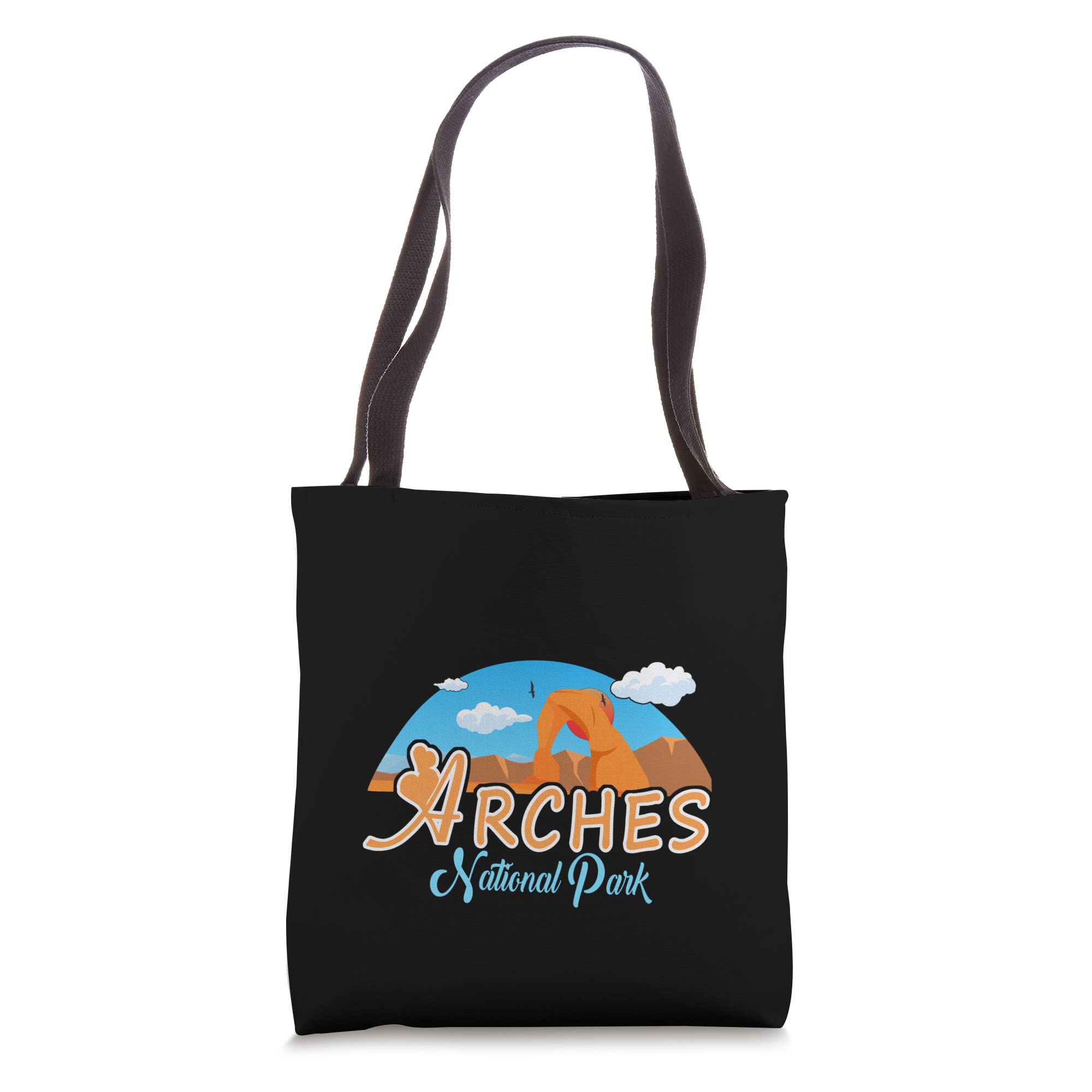 Arches National Park Utah Souvenir Tote Bag - Durable Cotton Canvas Visitor Gift for Hiking & Travel - Perfect for Shopping, Beach & Daily Use