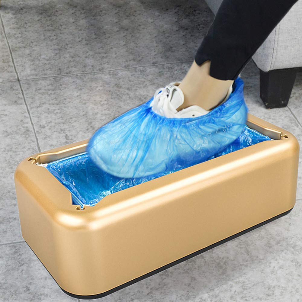 Automatic Shoe Cover Dispenser Machine with 100 Disposable Shoe Covers - Waterproof & Dustproof for Medical, Home, Office & Retail Use - Ideal for Hospitals, Clean Rooms & High-Traffic Areas
