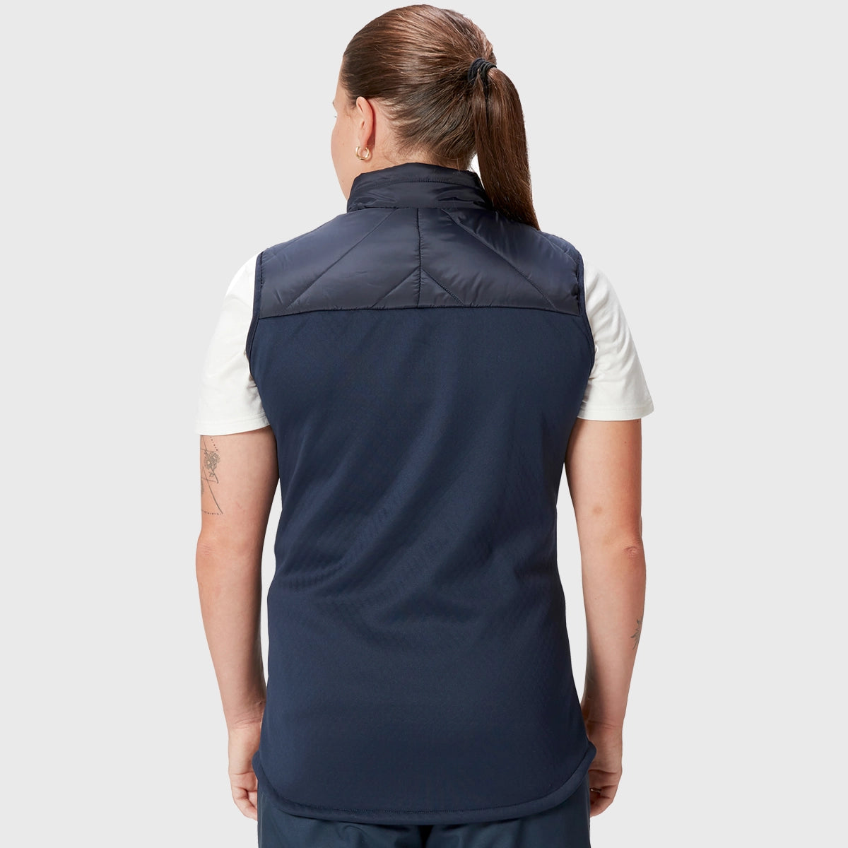 Canterbury British & Irish Lions Women's Microlight Gilet Vest - Navy Blue Lightweight Puffer Jacket for Rugby Fans & Outdoor Activities