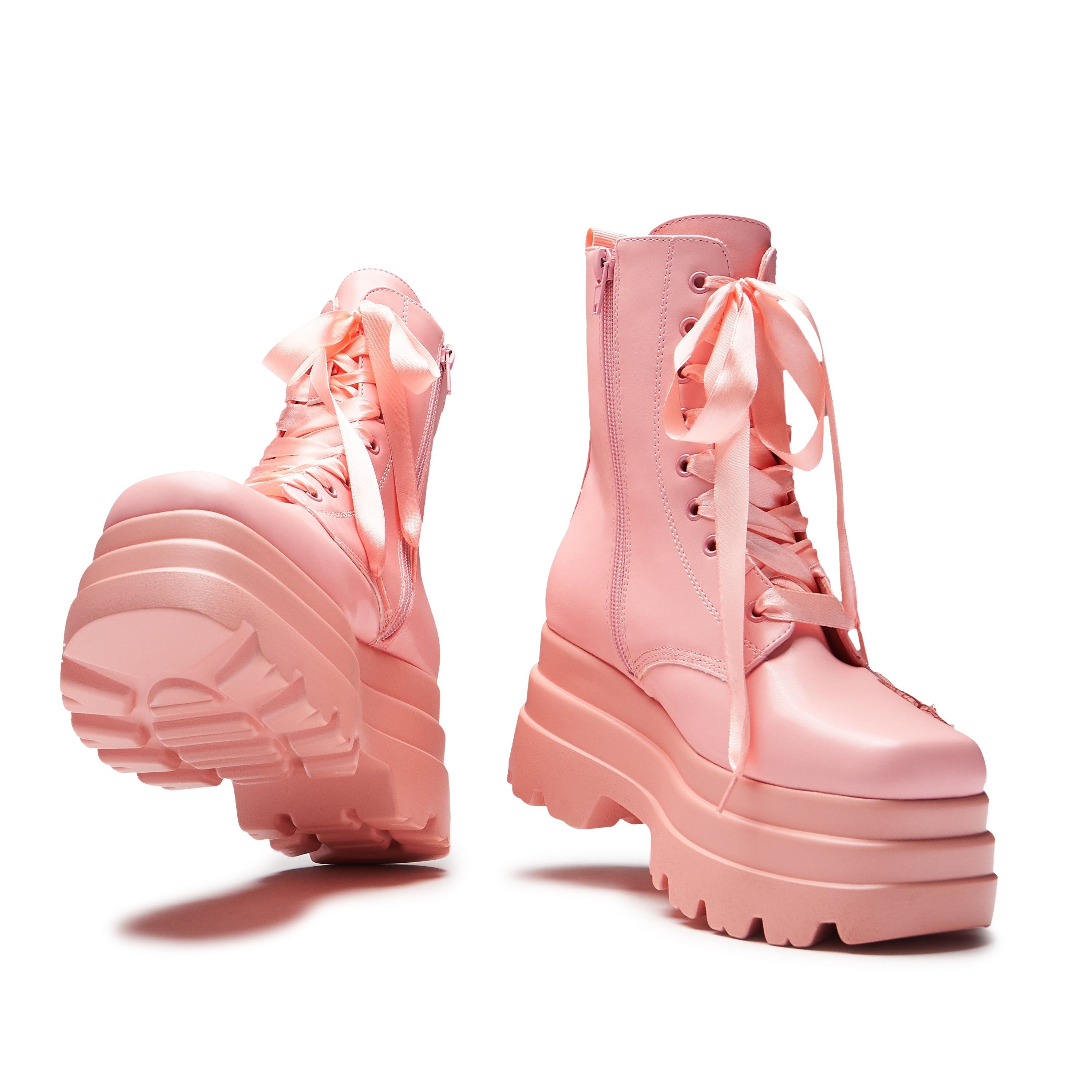 Fairy Queen Butterfly Boots for Women - Pink Gothic Lace-Up Ankle Boots | Perfect for Cosplay, Halloween, and Fantasy Costume Parties