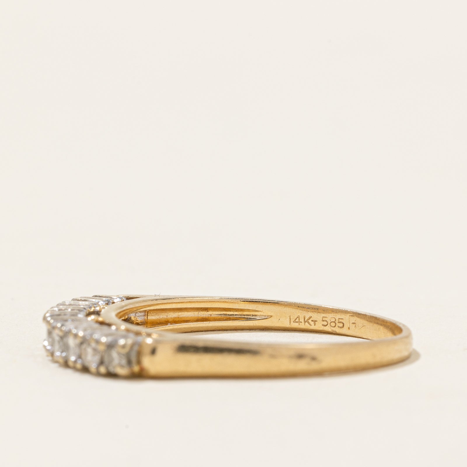 0.20ctw Semi Eternity Diamond Wedding Band Ring - Size 6.5 - Perfect for Engagement, Anniversary & Bridal Jewelry Gifts