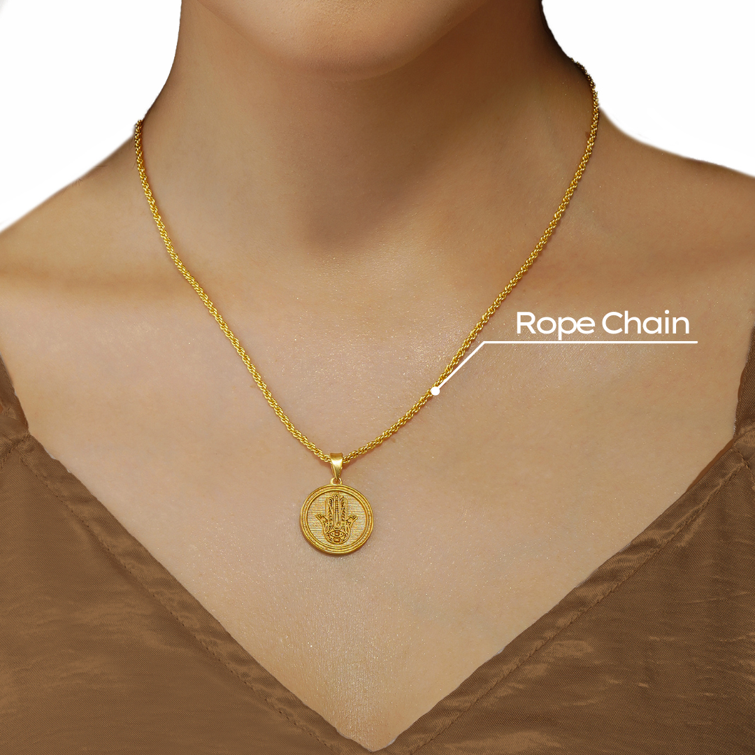 Power of Belief Coin Necklace - Spiritual Protection Amulet for Women & Men | Positive Energy Jewelry for Daily Wear, Meditation & Gift Giving