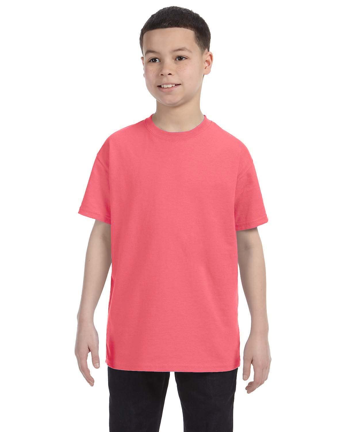 Hanes Authentic TAGLESS® Kids Cotton T-Shirt - Soft Comfortable Crewneck Tee for Boys & Girls - Perfect for School, Play & Everyday Wear