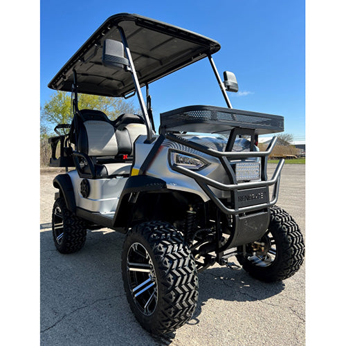 48V Electric Golf Cart 4 Seater - Lifted Renegade+ Edition Utility UTV | Compare to Coleman & Kandi | Red | Perfect for Golf Courses, Campuses & Resort Transportation
