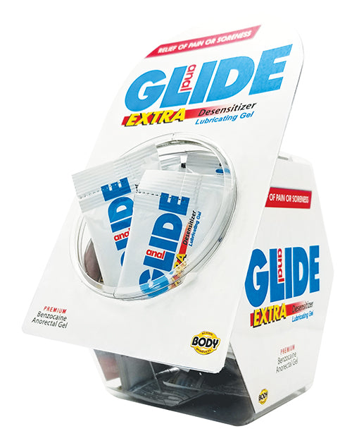 Anal Glide Extra Sample Packet - Box of 50 | Personal Lubricant for Comfort & Hygiene | Perfect for Medical Exams, Personal Care & Intimate Use