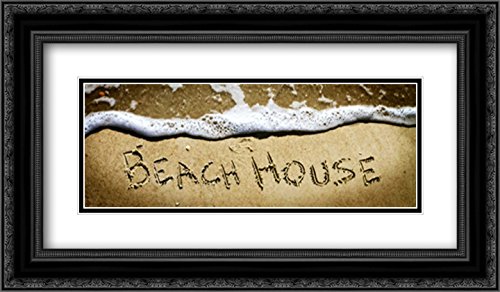 Alan Hausenflock 18x11 Black Ornate Framed Double Matted Museum Art Print - Beach House Wall Decor for Living Room, Bedroom & Office