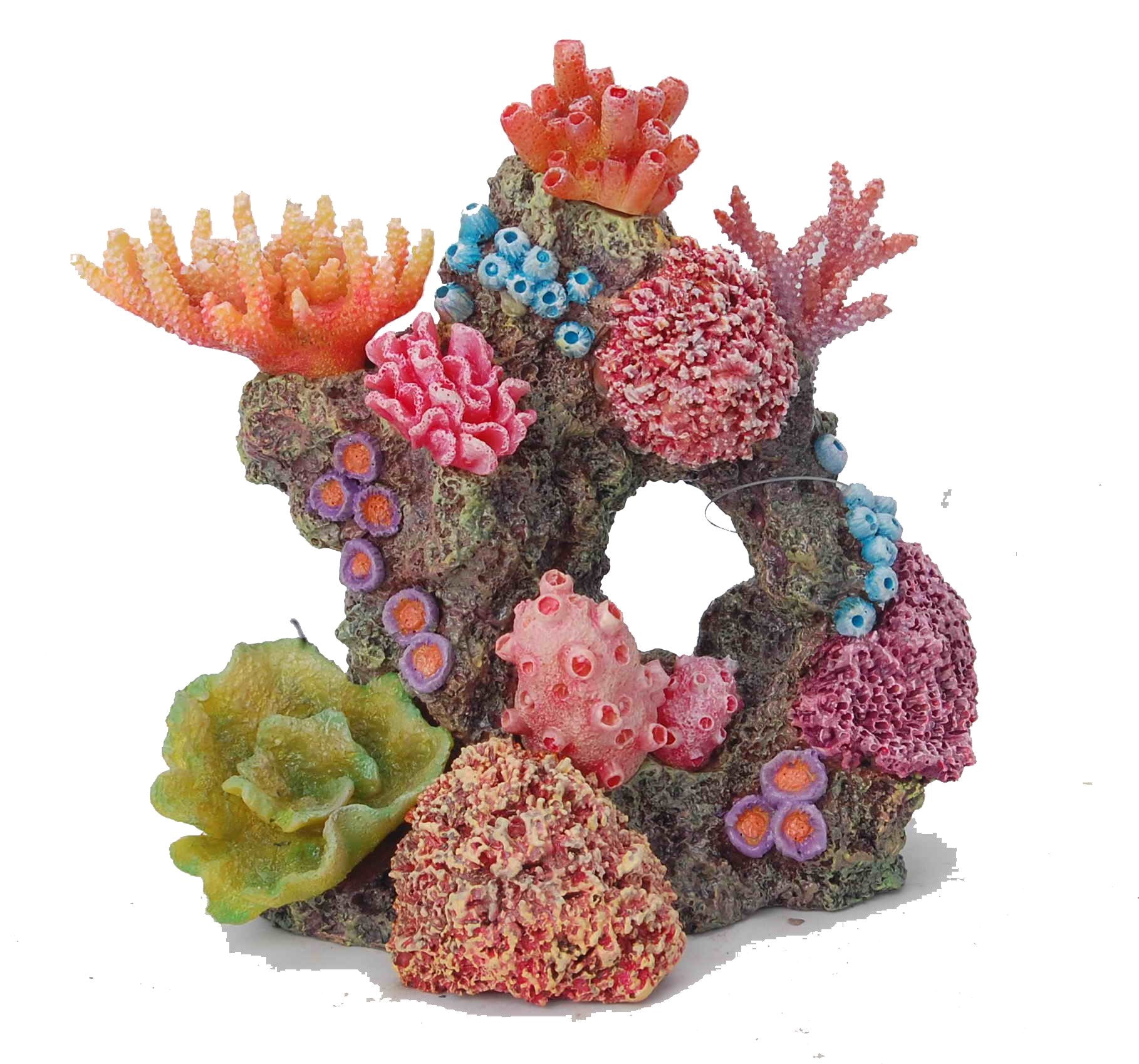 Aquatopia Multicolor Coral Reef Decor - Vibrant Artificial Coral for Aquarium, Fish Tank & Home Decor | Perfect for Saltwater Tanks, Ocean-Themed Rooms & Underwater Photography