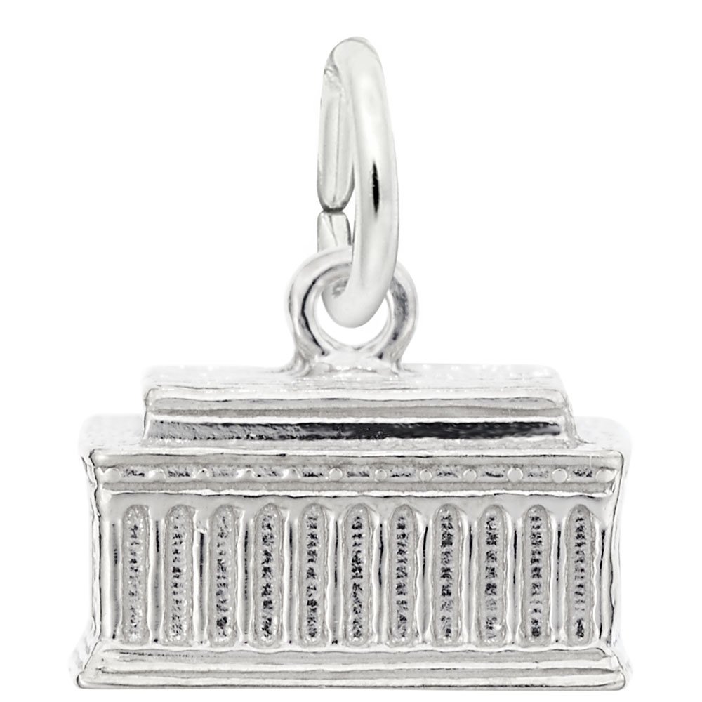 Rembrandt Charms Sterling Silver Patriotic Pendant - Perfect for Necklaces, Bracelets & Jewelry Making | USA Flag Inspired Charm for Independence Day & Memorial Day Gifts
