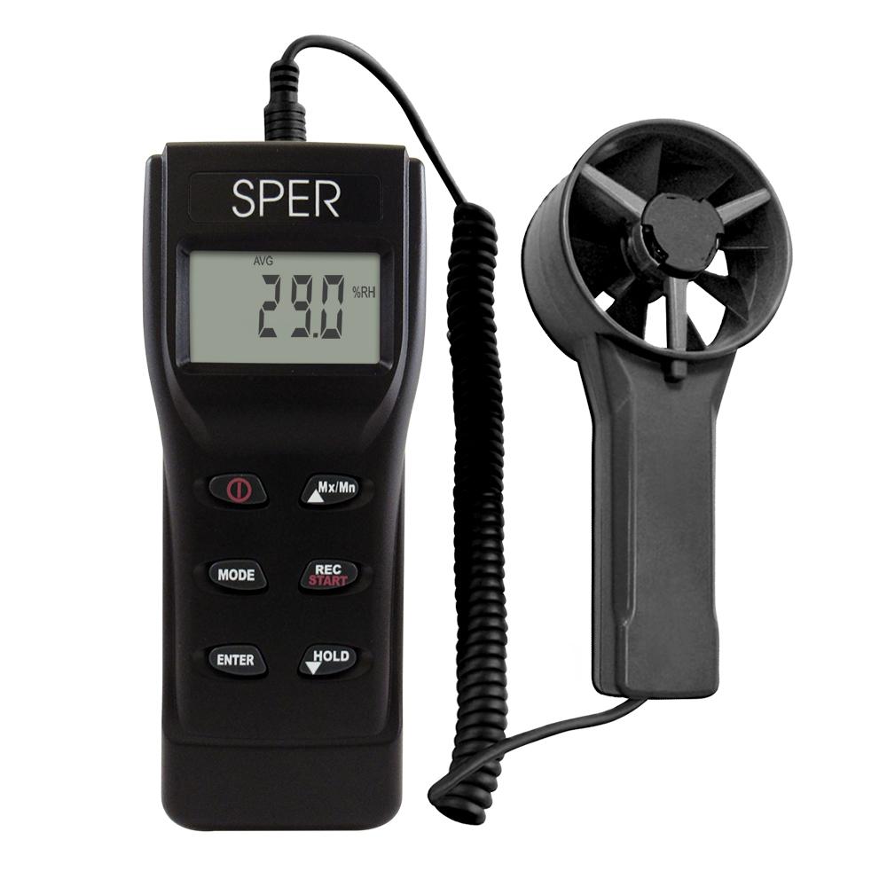 Digital Psychrometer Anemometer - Accurate Humidity & Wind Speed Meter for HVAC, Weather Monitoring, and Indoor/Outdoor Use