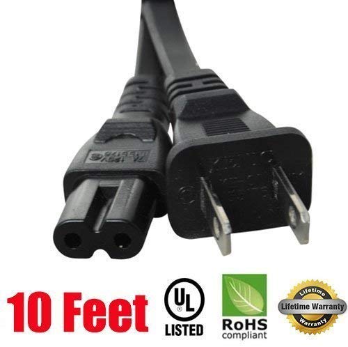 Original Xbox 10 Feet Long AC Power Adapter Cord - Replacement for Microsoft Xbox (Bulk Packed) | Durable Extended Power Cable for Gaming Setup & Home Entertainment Systems