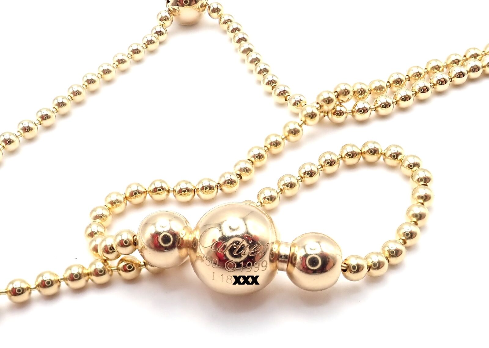 Authentic Cartier Draperie de Decollate 18k Yellow Gold Diamond Necklace for Women - Luxury Fine Jewelry Gift for Anniversary, Wedding & Special Occasions