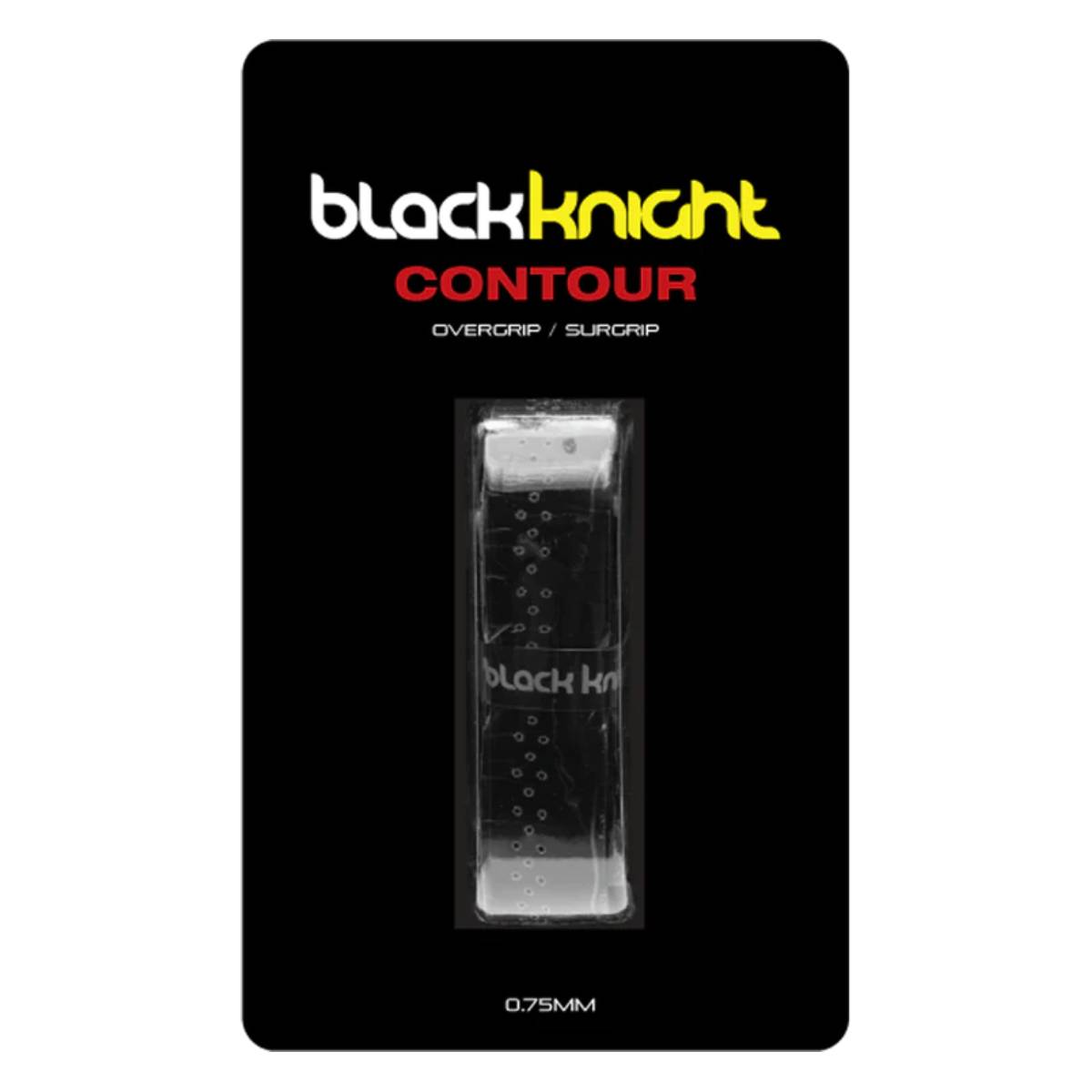 Premium Black Knight Contour Overgrip - Tennis & Badminton Grip Tape for Enhanced Sweat Absorption & Superior Control (Black) - Perfect for Competitive Play & Training Sessions