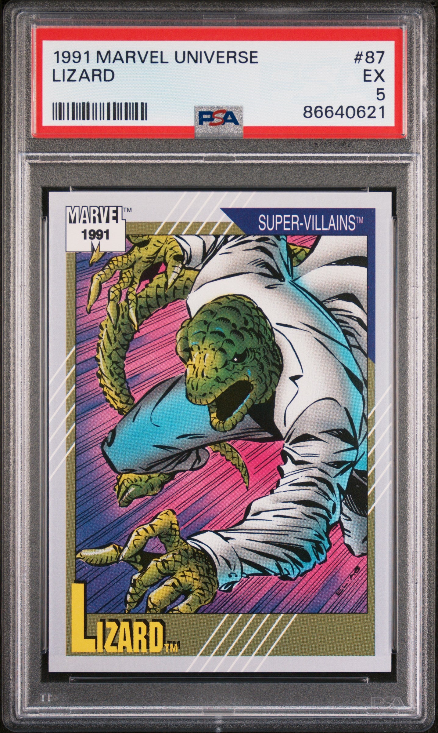 1991 Marvel Universe Lizard #87 PSA 5 Graded Comic - Collectible Action Figure for Superhero Fans | Perfect for Display, Gifts & Investment