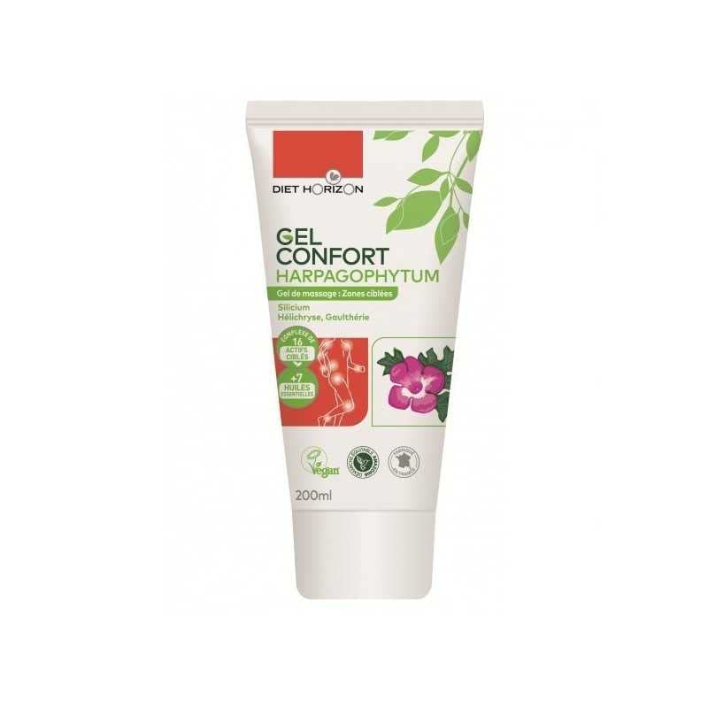 Diet Horizon Harpagophytum Massage Gel 200ml - Targeted Relief for Joint & Muscle Pain - Perfect for Post-Workout Recovery & Arthritis Comfort