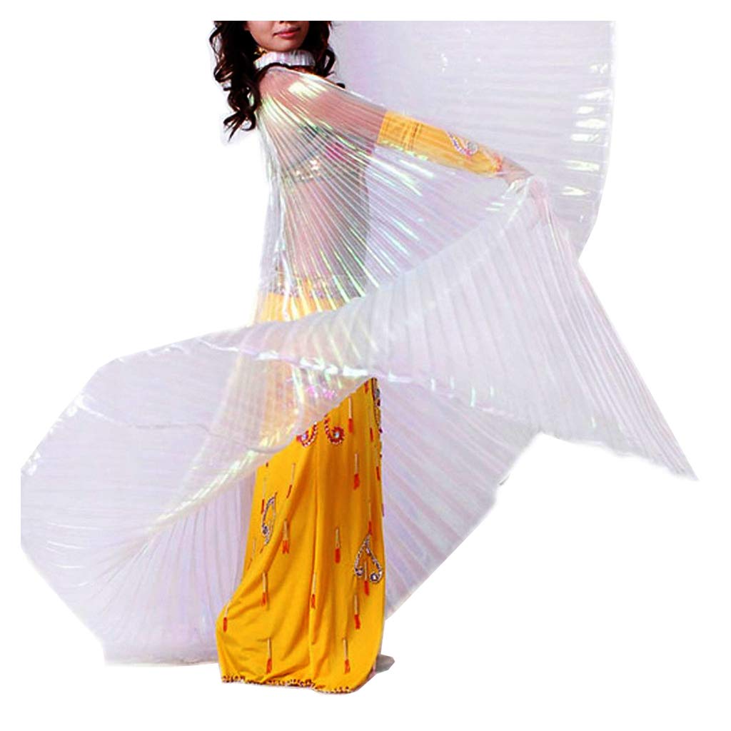 Professional Belly Dance Costume for Women - Wuchieal Angel Isis Wings (No Stick) | Perfect for Performances, Stage Shows & Dance Practice