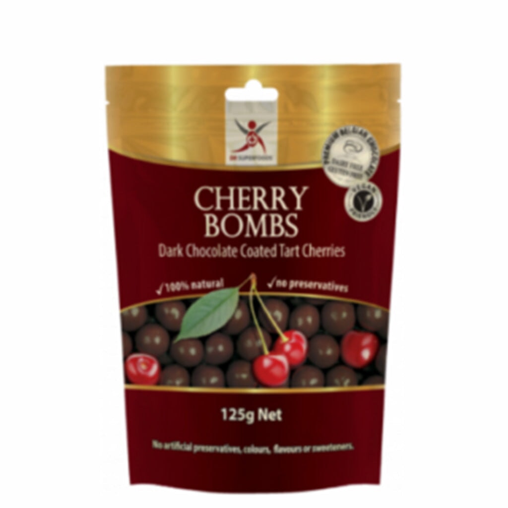 Organic Dark Chocolate Covered Tart Cherries - Antioxidant-Rich Superfood Snack for Energy & Heart Health - Perfect for Baking, Smoothies & Healthy Desserts