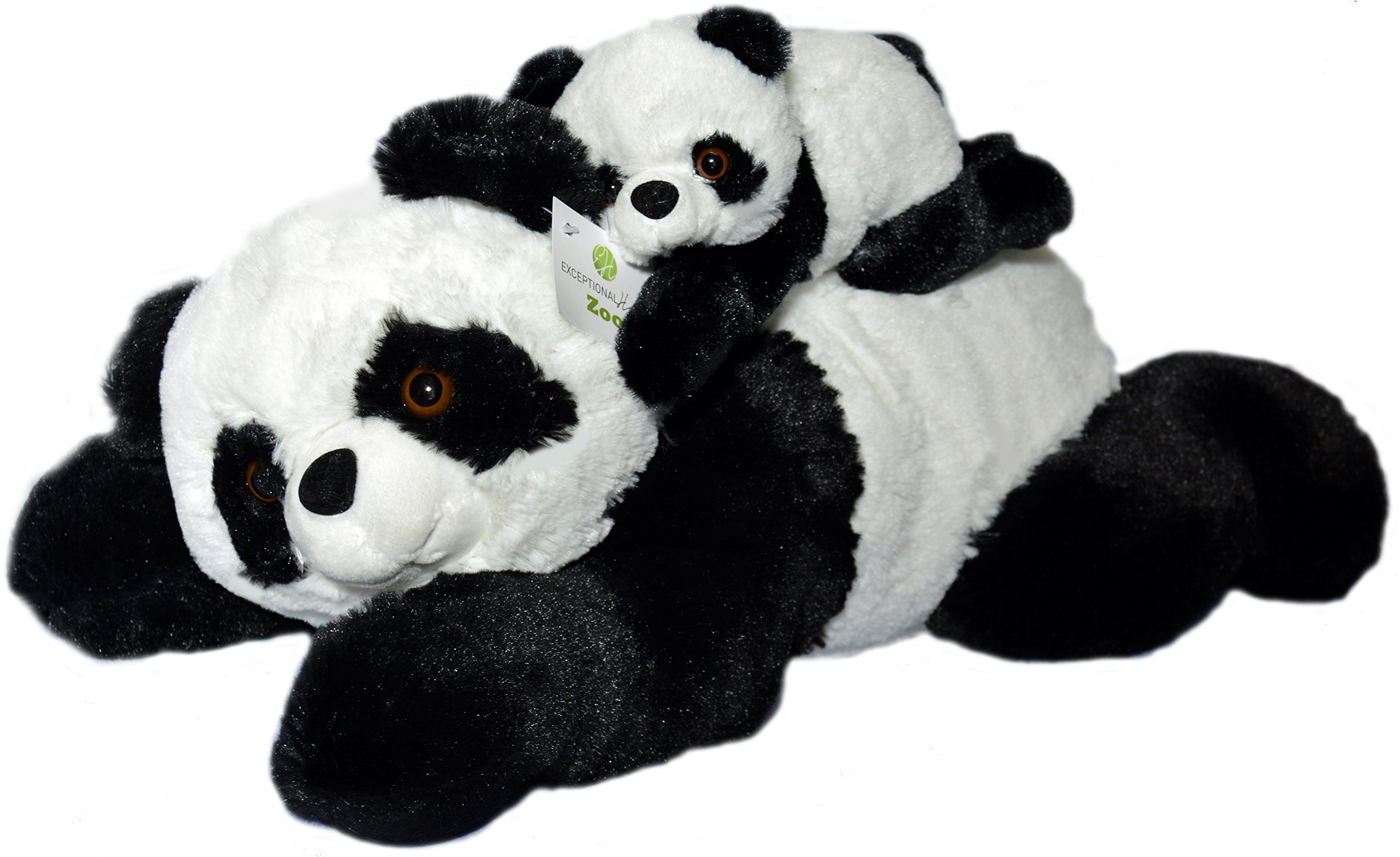 Super Soft Panda Plush Set - 18-inch Cute Stuffed Animals for Kids | Adorable Mother & Baby Panda Plushies for Girls & Boys | Perfect for Bedroom Decor, Playroom Toys & Cuddling Gifts | Premium Quality Plush Toys for Children's Room