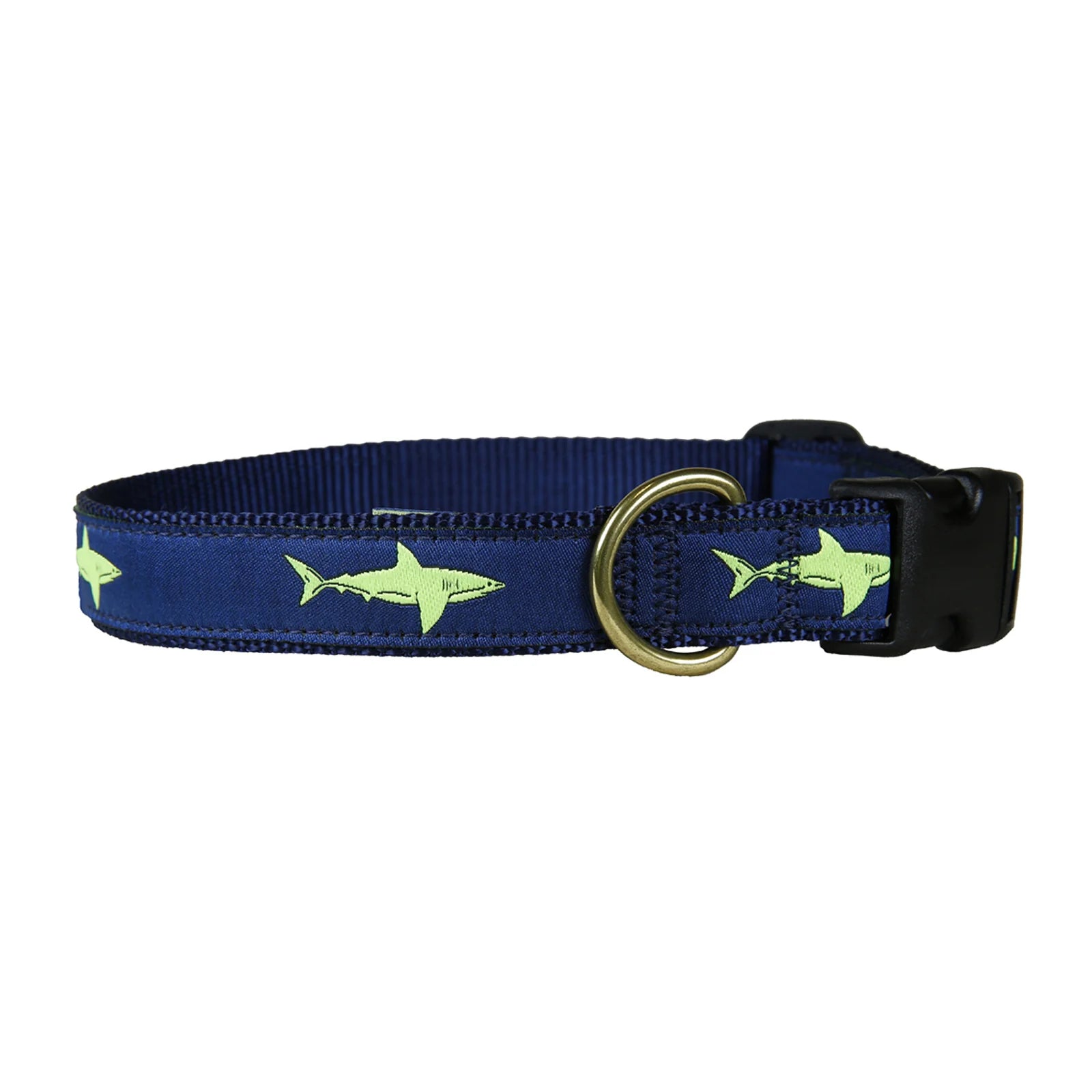 Premium Lime Shark Print Dog Collar - Adjustable & Durable Pet Collar for Small Medium Large Dogs - Perfect for Walks, Training & Outdoor Adventures
