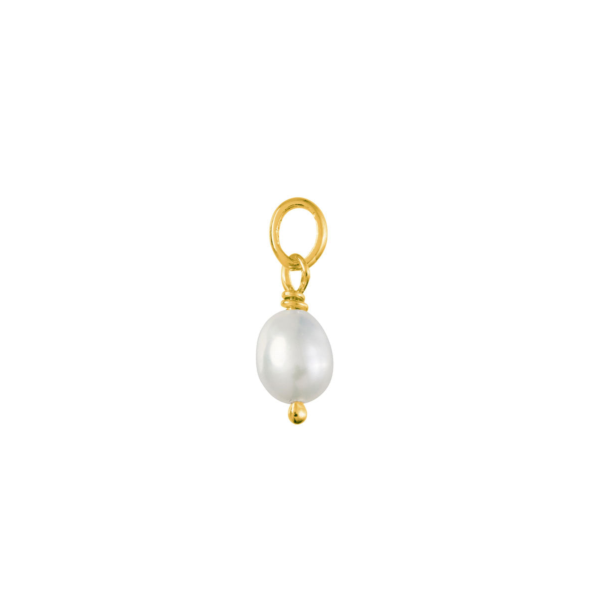 Drop Pearl Charm Gold Pendant Necklace - Elegant Jewelry for Women, Perfect for Weddings, Parties & Special Occasions