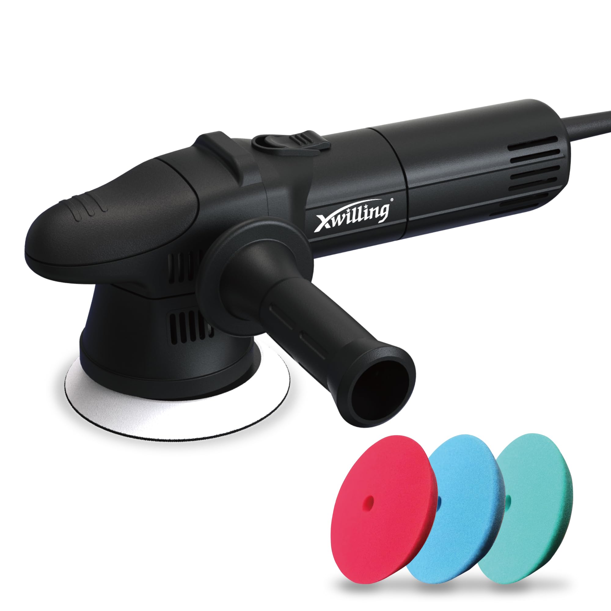 5-Inch 8MM Dual Action Random Orbital Car Buffer Polisher - 6 Variable Speed 1800-5500 RPM - Car Detailing Kit for Polishing, Waxing & Paint Correction - Perfect for Auto Shops & DIY Car Enthusiasts