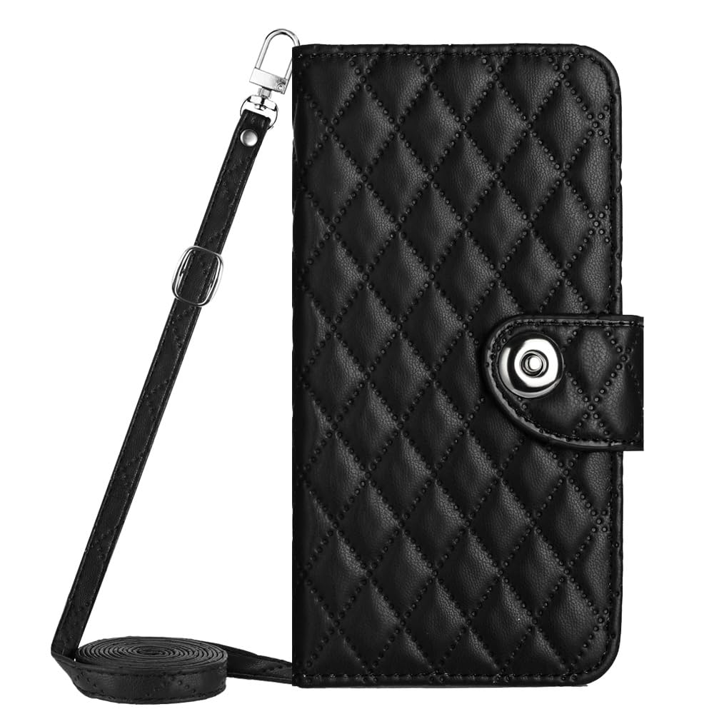 Honor X6a Wallet Phone Case - PU Leather Cover with Crossbody Lanyard, 7 Card Slots & Kickstand | Compatible with Honor X6a | Perfect for Travel, Shopping & Everyday Use