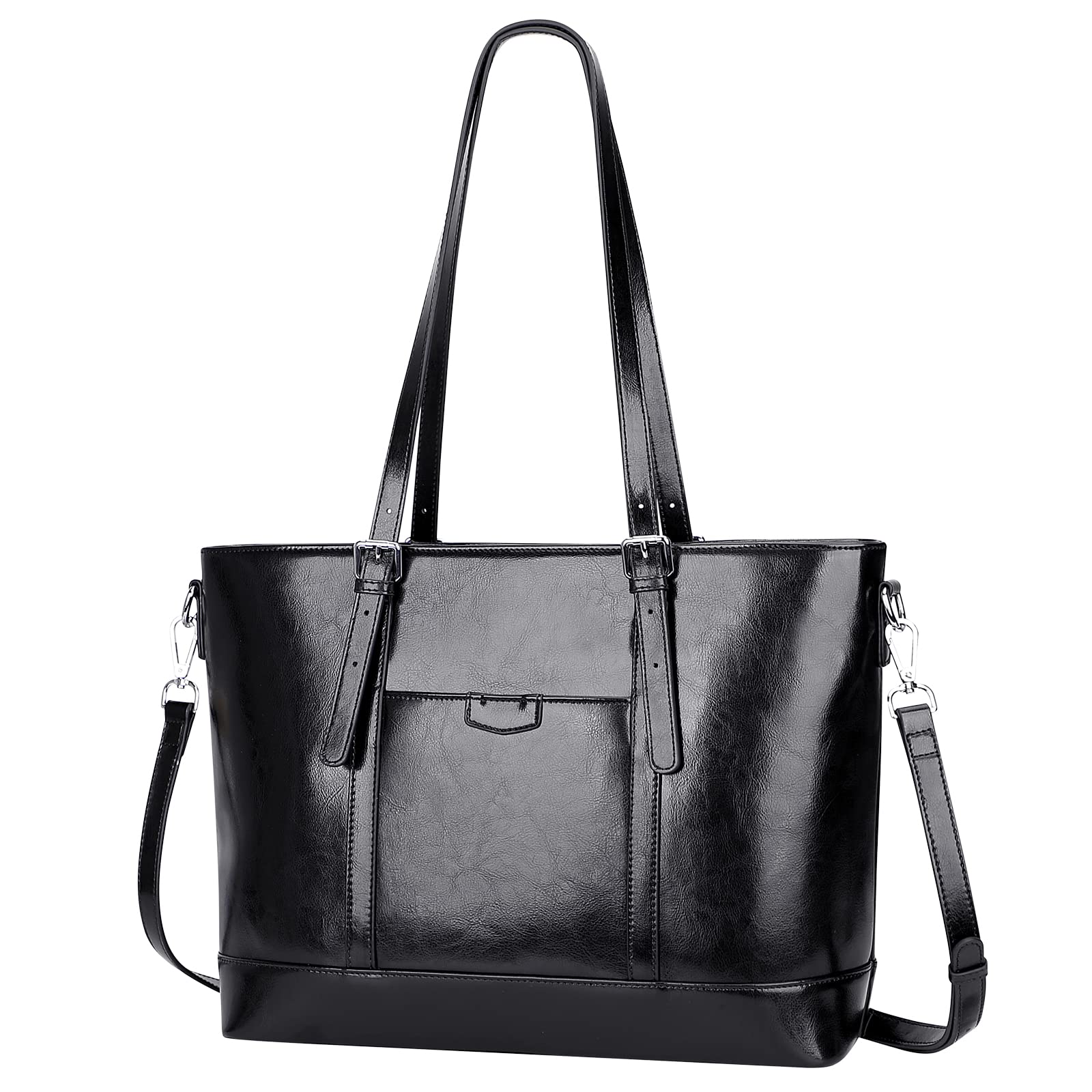 Premium Genuine Leather Tote Bag for Women - Large Work Shoulder Bag - Stylish & Durable Handbag for Office, Travel & Everyday Use