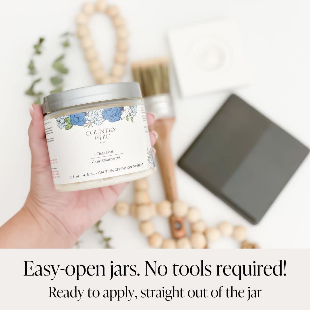 Chalk Style Paint and Clear Coat Bundle for Furniture, Home Decor, and DIY Crafts - Simplicity White | Perfect for Upcycling, Refinishing, and Creative Projects