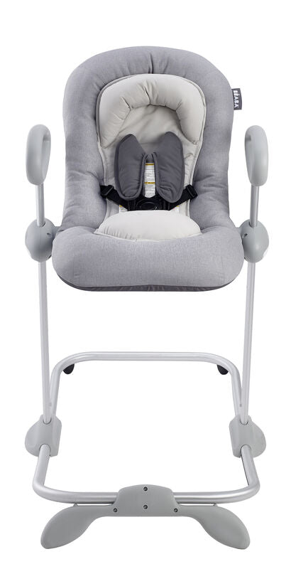 Beaba Up & Down Baby Rocker - Portable Infant Bouncer with Adjustable Recline, Soothing Vibrations & Toys for Newborns to Toddlers - Perfect for Nursery, Travel & Playtime