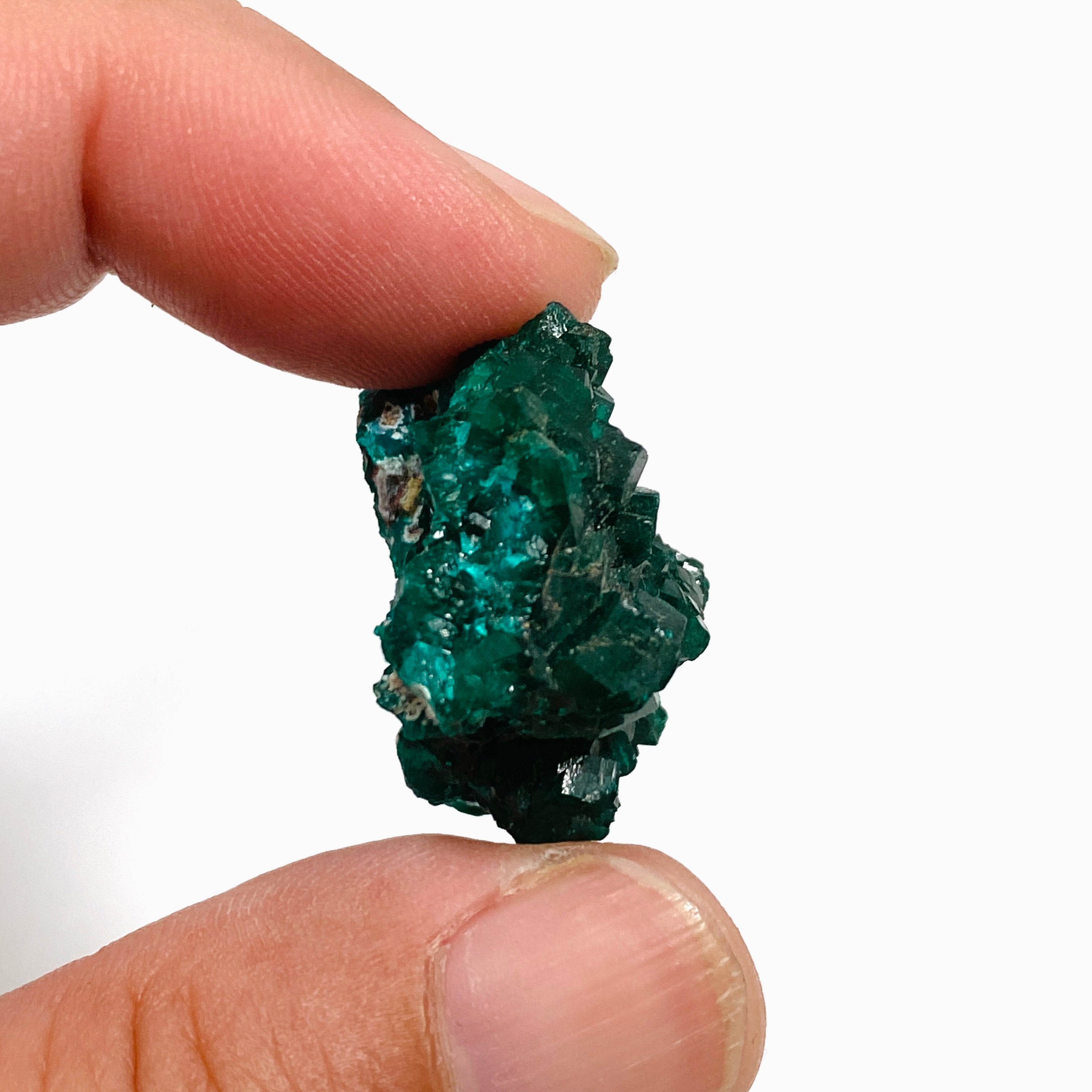 Natural Dioptase Crystal Specimen - Rare Green Mineral Collection for Healing & Meditation - Perfect for Home Decor, Jewelry Making & Spiritual Practices
