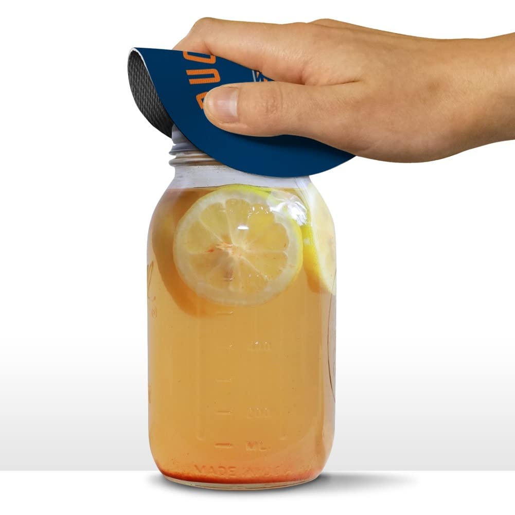 Bucknell Bison Non-Slip Jar Opener - Round Rubber Gripper for Tight Lids - Perfect for Kitchen, Camping & Elderly Use