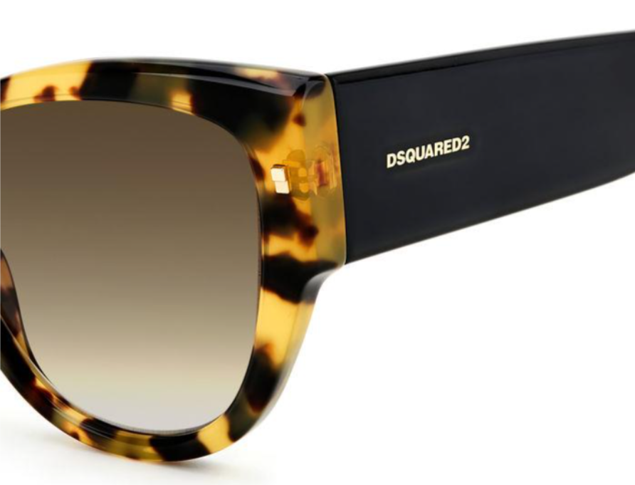 DSQUARED2 D2 0016/S Sunglasses - Polarized Aviator Style for Men & Women - UV Protection for Outdoor Activities, Driving & Fashion