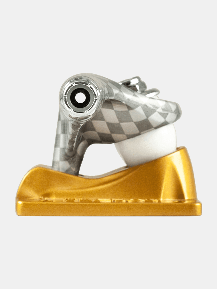 Tensor Mag Light Lo Slicks 5.25 Skateboard Trucks - Rodney Mullen Pro Model Gold Edition - Perfect for Street Skating and Technical Tricks