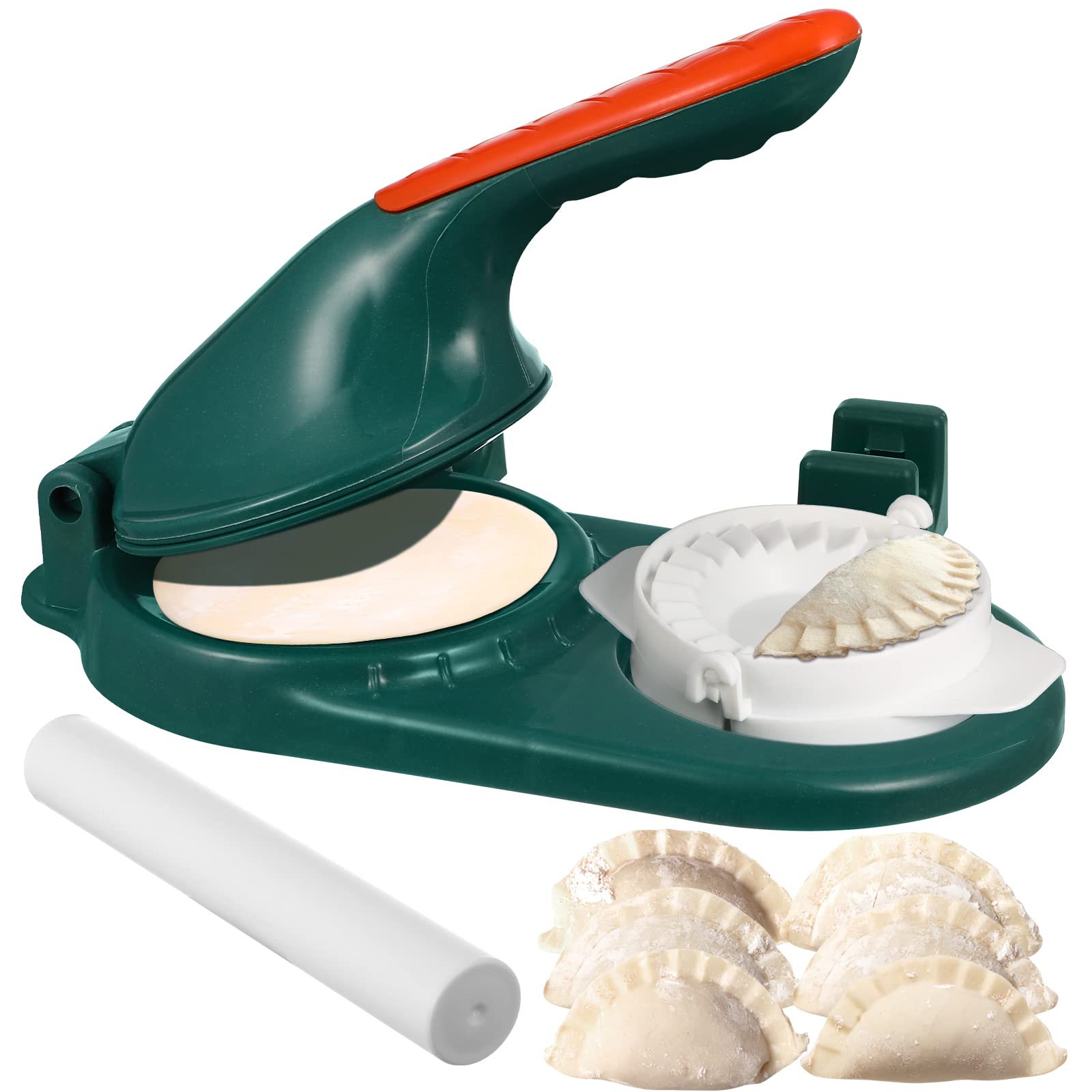 BESTonZON 3-in-1 Dumpling Maker - Ravioli, Empanada & Wonton Mold - Dough Press & Pastry Cutter for Homemade Dumplings, Pies & More - Perfect for Asian Cooking, Italian Pasta & Latin Cuisine