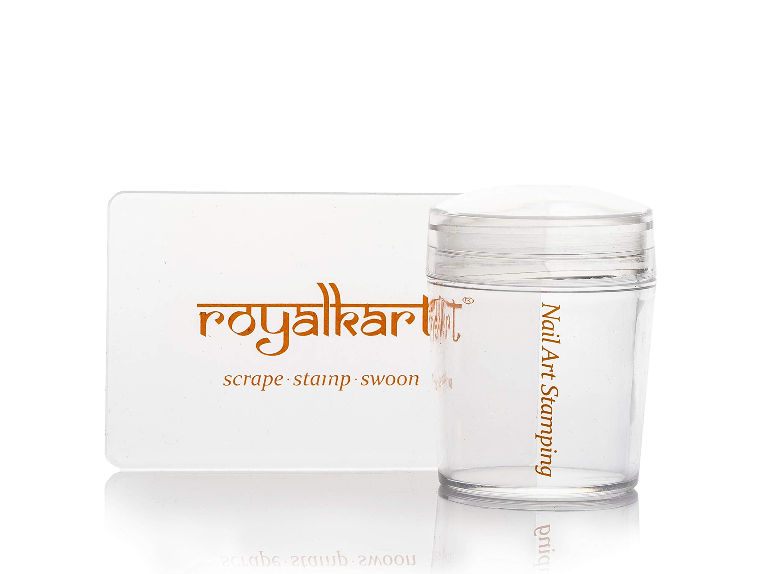 RoyalKart Professional Nail Art Kit for Women & Girls - 3 Nail Stamping Plates (XY12,04,17), Stamper & Scraper - DIY Manicure Accessories for Salon-Quality Nails at Home, Parties & Gifts