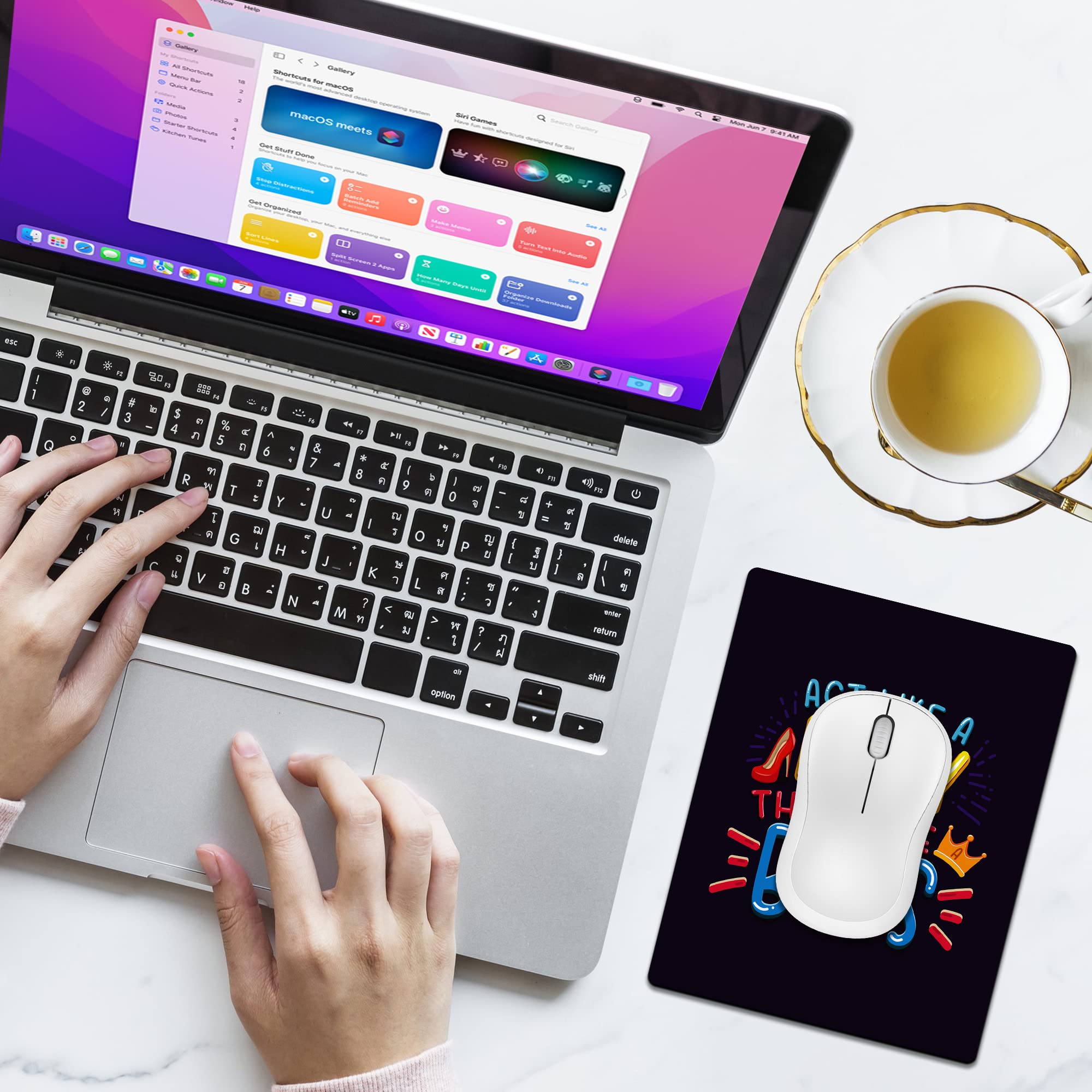 Cute Small Mouse Pad for Wireless Mouse & Laptop - 5.5