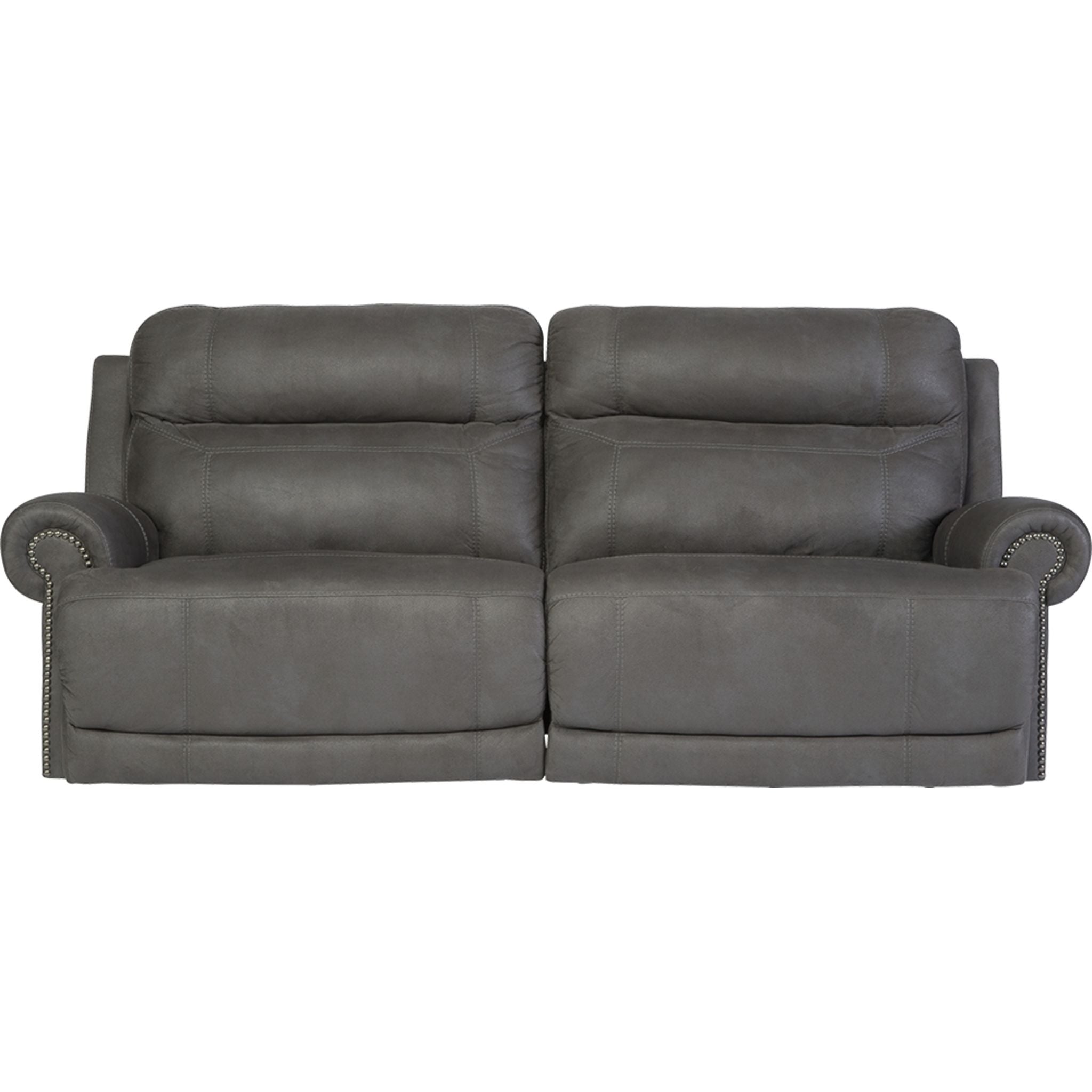 Stylish Austere Reclining Sofa in Gray - Modern Comfort for Living Room, Home Theater & Lounge Spaces