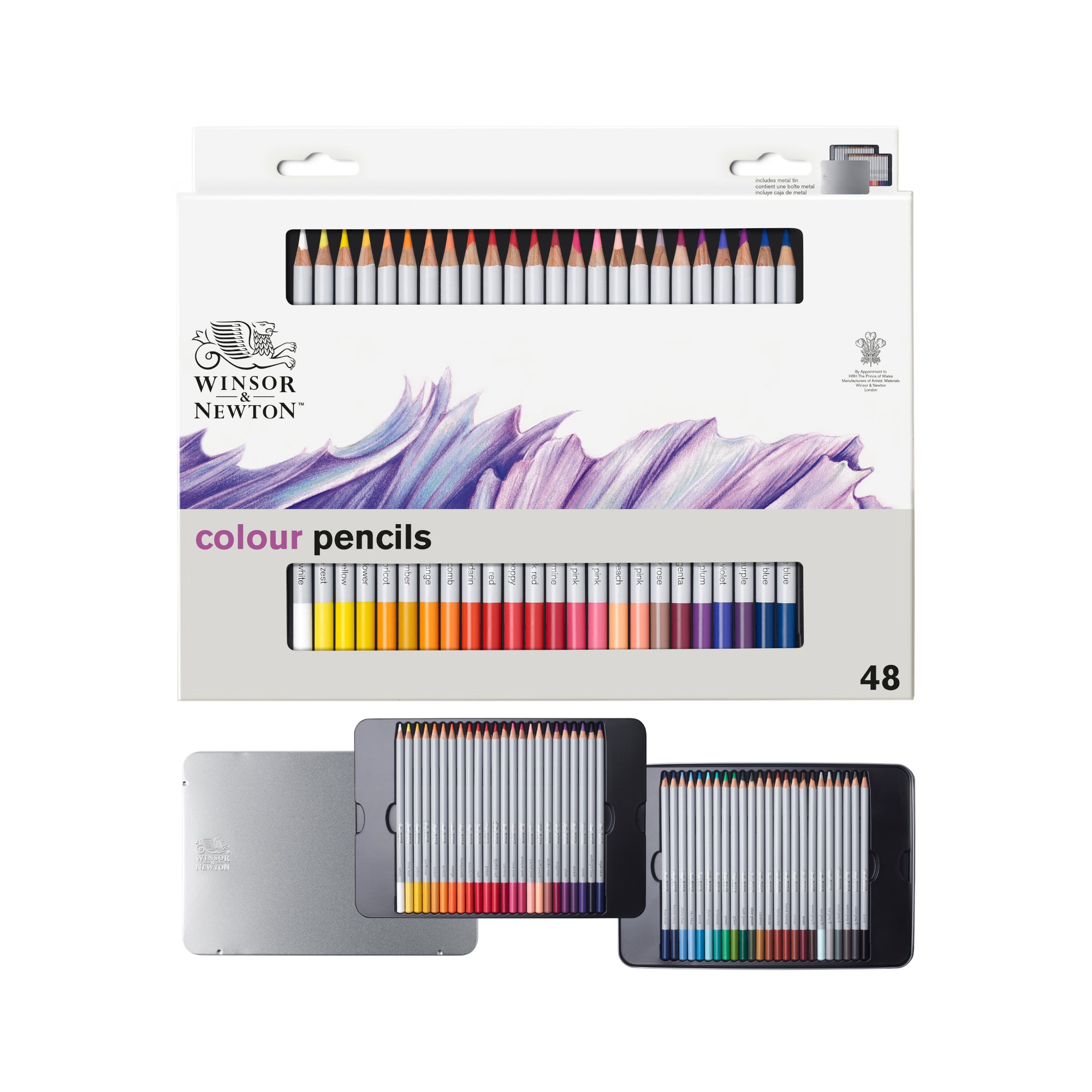48-Piece Professional Colored Pencil Set for Artists - Vibrant Studio Collection for Drawing, Sketching & Adult Coloring Books