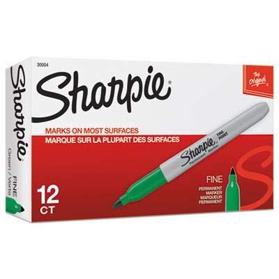 Sharpie Fine Point Permanent Marker - Green Ink for Office & Art