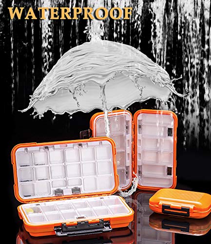 YUKI Fishing Lure Box - Thick Plastic Tackle Organizer for Fly & Casting Fishing - Perfect for Vest Storage