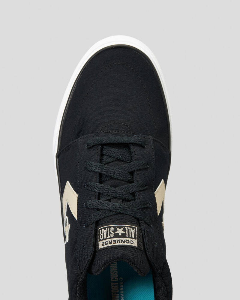 Converse Men's Belmont Low Sneakers - Black/Stone Casual Shoes for Walking, Running & Everyday Wear